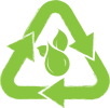 Allpack close loop recycling logo