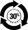 30% Recycled Content Logo